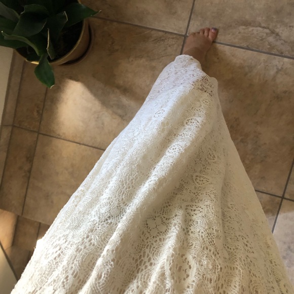 Small Remain Cream Floral Print Long Dress 👗 - Picture 6 of 7